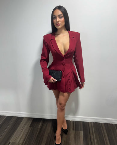 POWER MOVE BLAZER MINI DRESS
