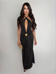NOCTURNE ELEGANCE MAXI DRESS