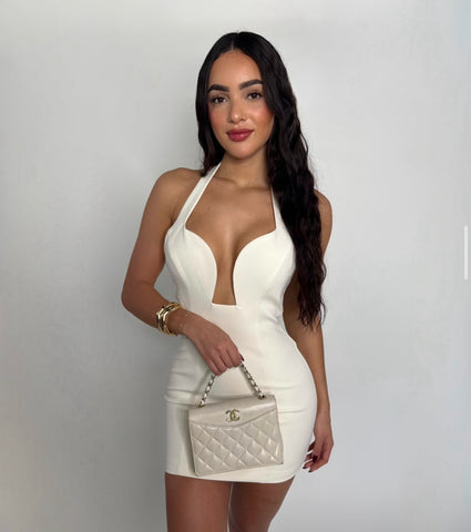 ALTO HALTER MINI DRESS
