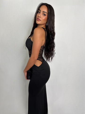 LACED TEMPTATION MAXI DRESS