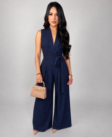 MIRABELLE PLEATED JUMPSUIT
