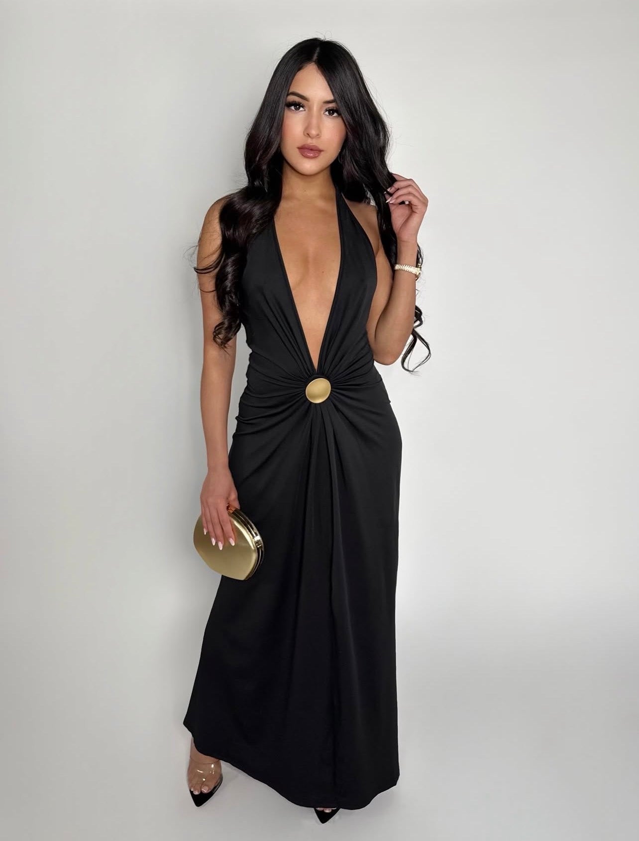 NOCTURNE ELEGANCE MAXI DRESS