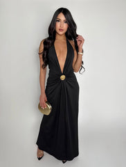 NOCTURNE ELEGANCE MAXI DRESS