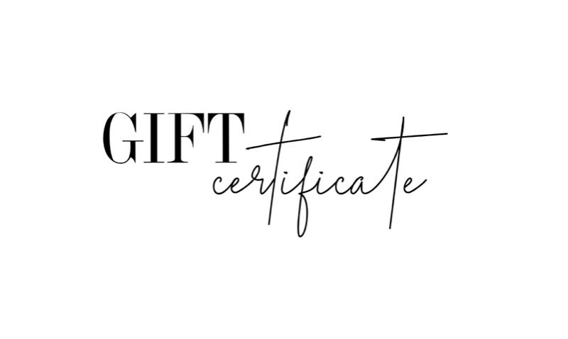 GIFT CERTIFICATE